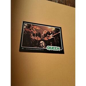 Vintage 1979 Raincloud Productions Queen Trading Card #51 Rock Band Memorabilia